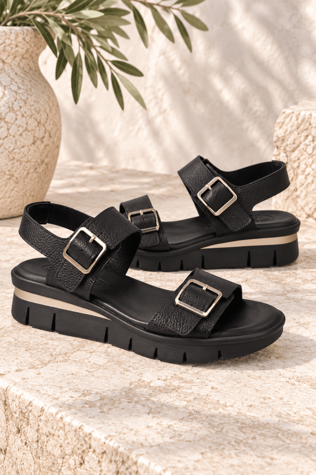 Venus Sandal - Black - C40 - Pizazz BoutiqueCabello