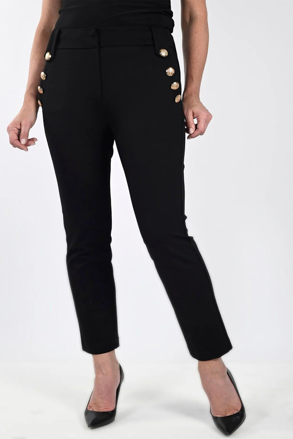 Vescade Pant - Black - FL65 - Pizazz BoutiqueFrank Lyman