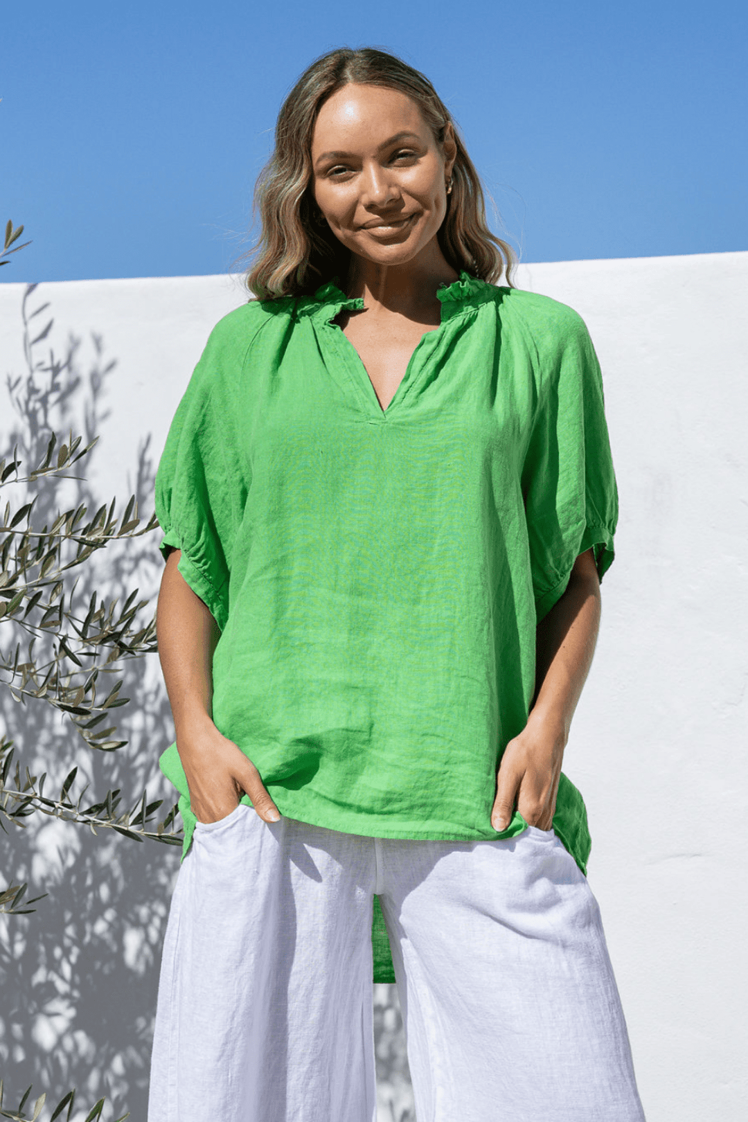 Vezzoso Top - Verde - FA5 - Pizazz BoutiqueFree Angel