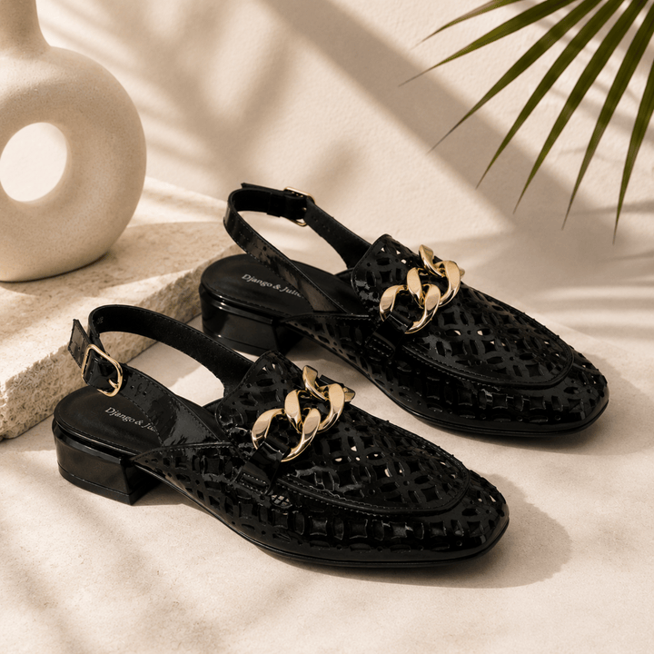 Vooper Flats - Black Patent - DJ29 - Pizazz BoutiqueDjango & Juliette