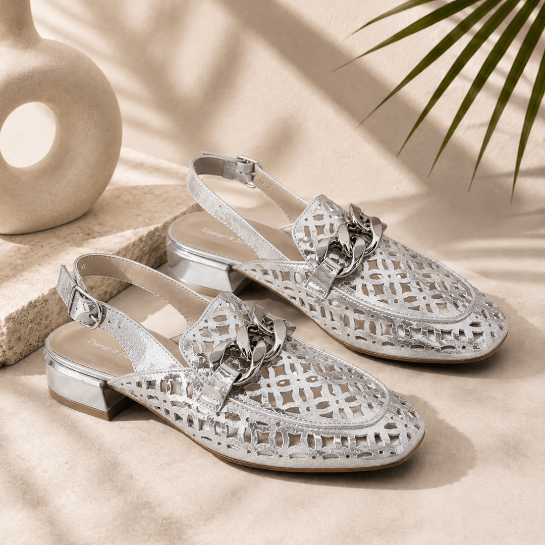Vooper Flats - Silver Crackle - DJ29 - Pizazz BoutiqueDjango & Juliette