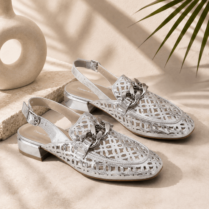 Vooper Flats - Silver Crackle - DJ29 - Pizazz BoutiqueDjango & Juliette