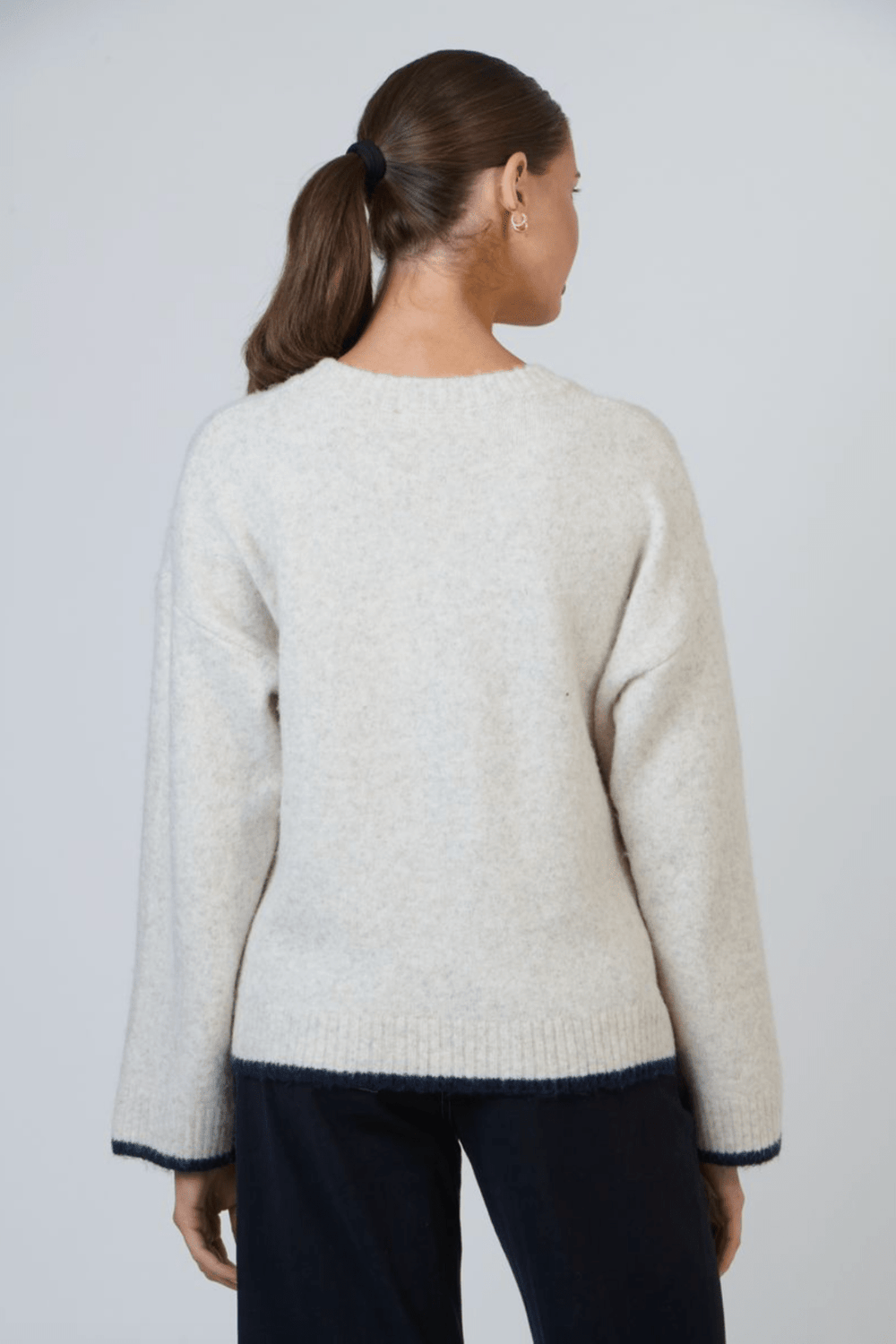 Wanda Heart Knit - Oat Mix - N3 - Pizazz BoutiqueNamastai