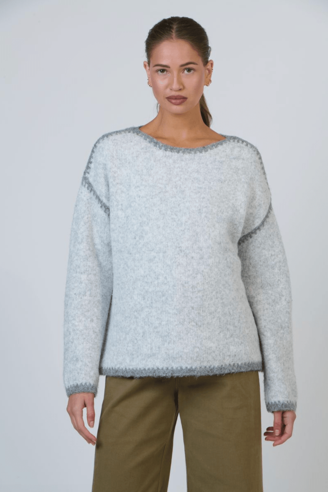 Whoopi Knit - Fog Mix - N4 - Pizazz BoutiqueNamastai