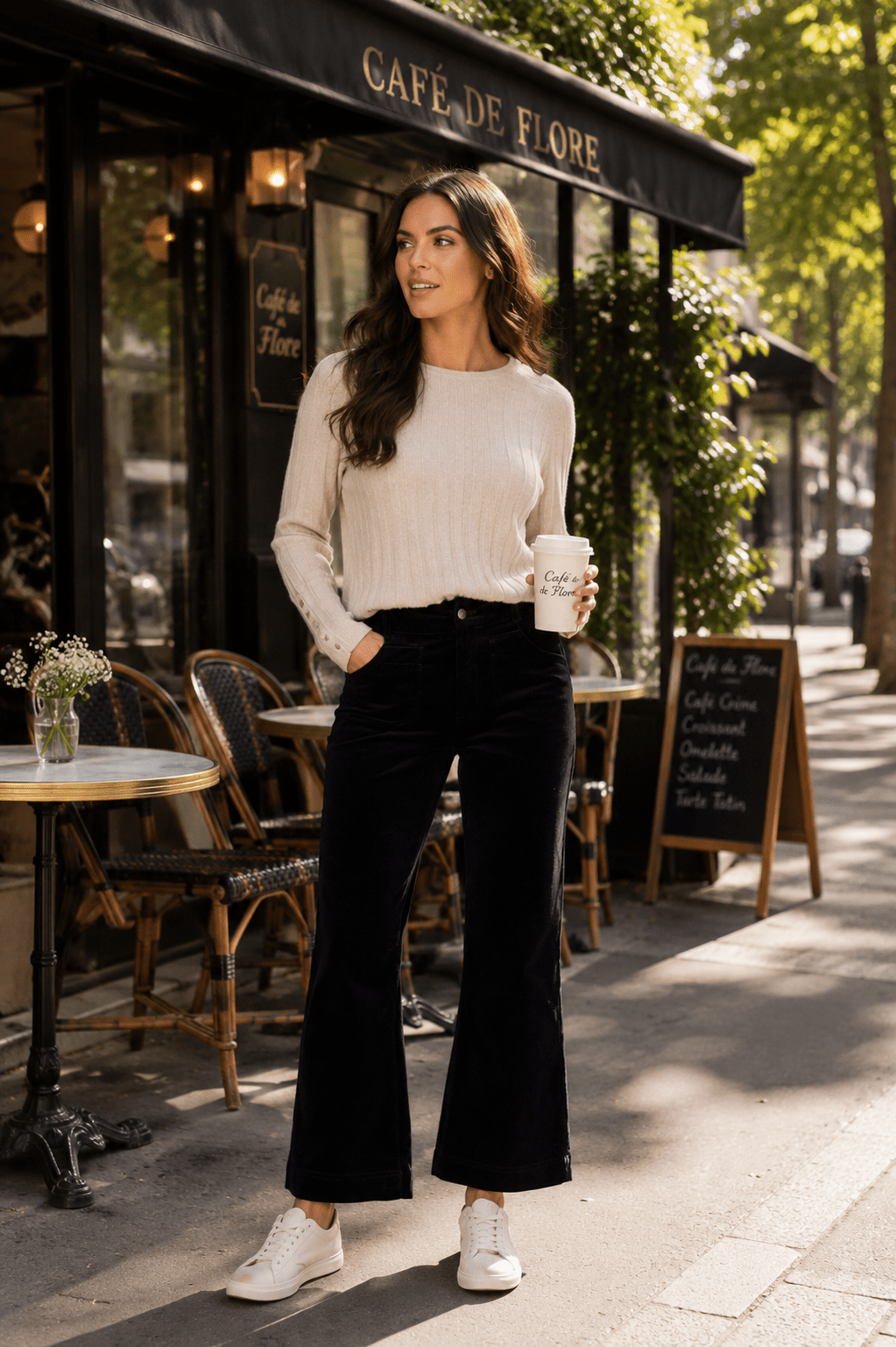 Wide Leg Ankle Grazer Pant - Midnight - VA5 - Pizazz BoutiqueVassalli