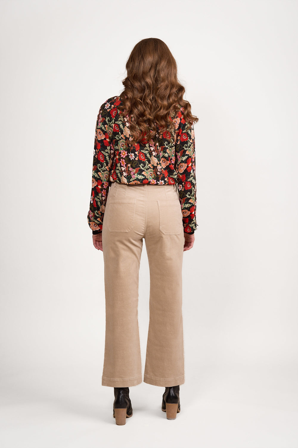 Wide Leg Ankle Grazer Pant - Oat - VA5 - Pizazz BoutiqueVassalli