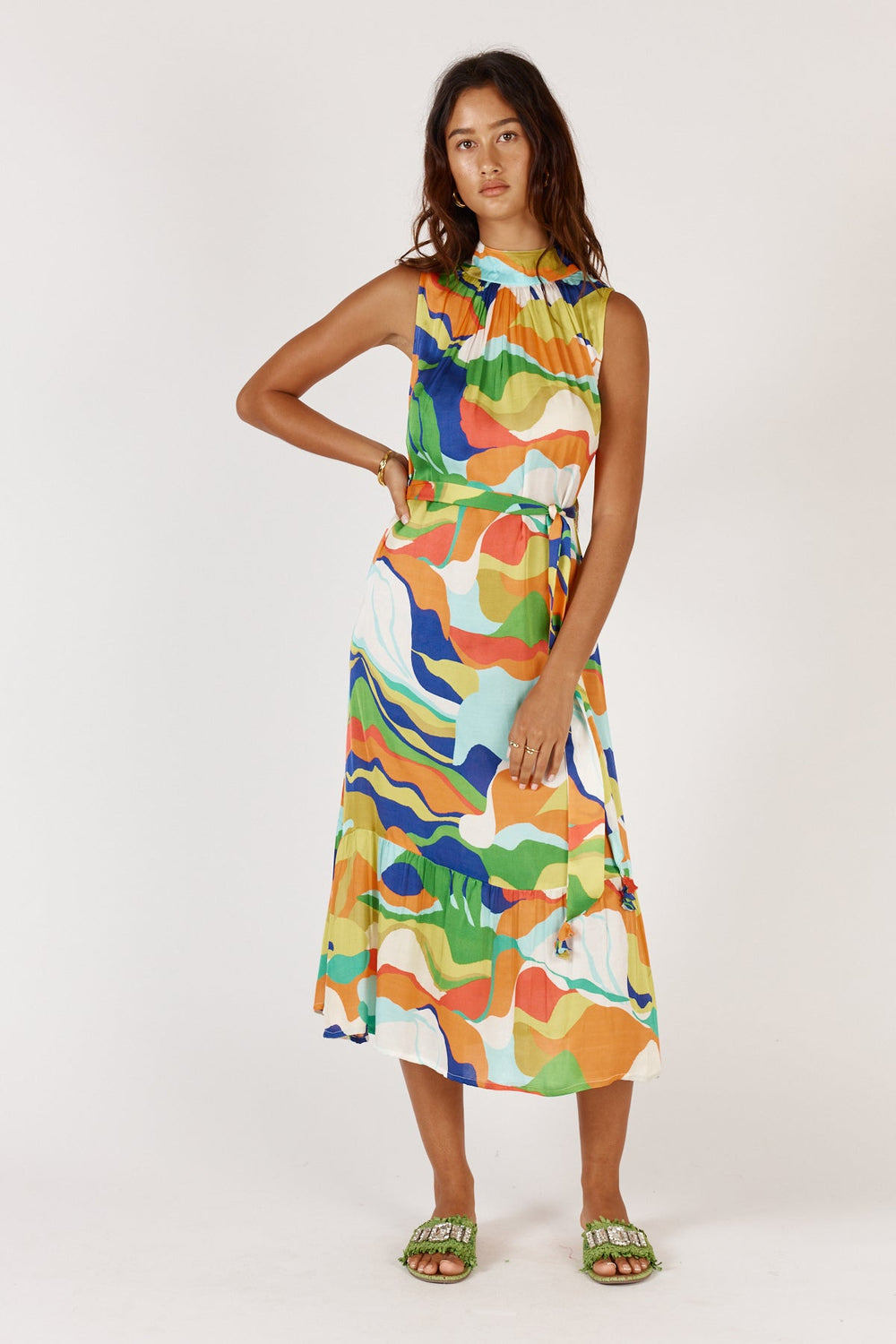 Wild Safari Halter - Camel - RY16 - Pizazz BoutiqueRubyyaya