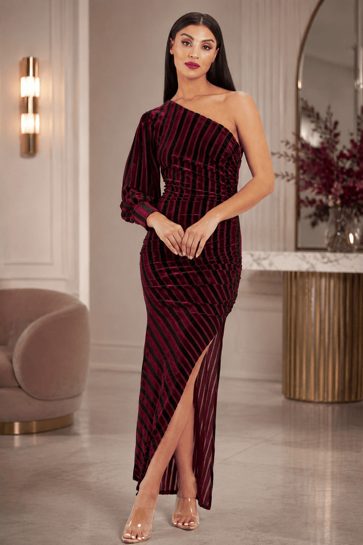 Wine Addison Maxi - ROM3 - Pizazz BoutiqueRomance