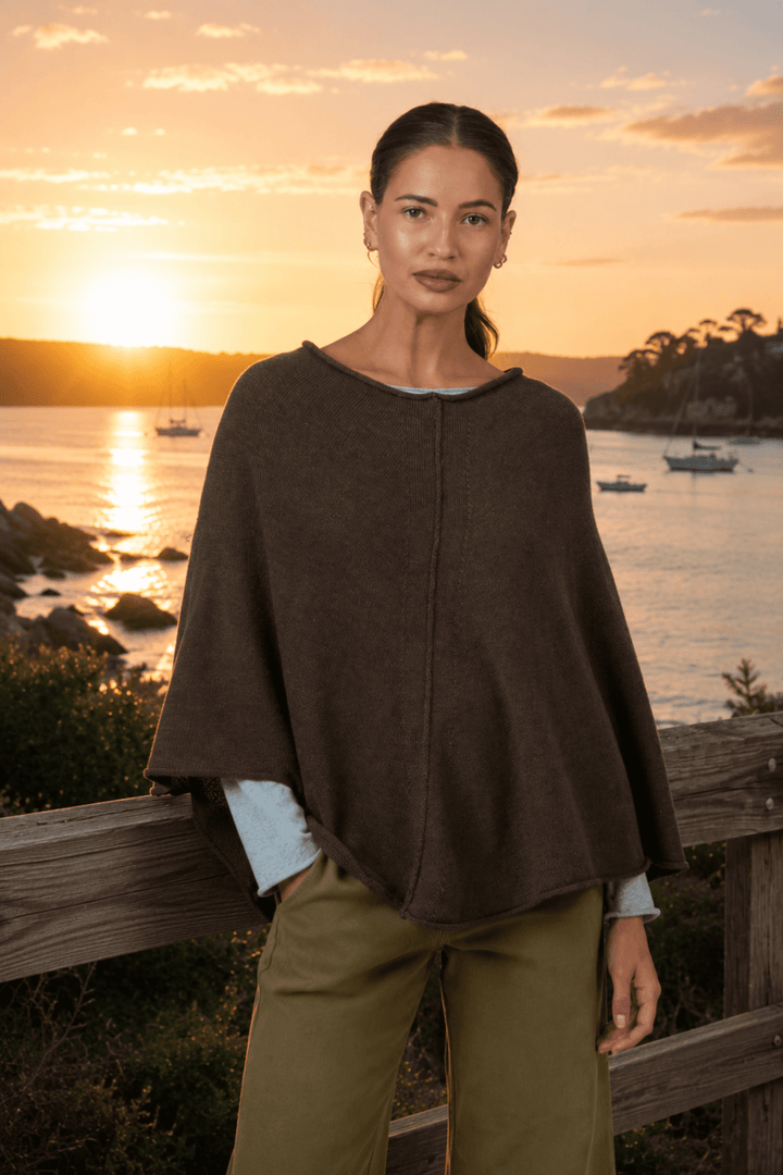 Winnie Poncho - Bittersweet - N6 - Pizazz BoutiqueNamastai