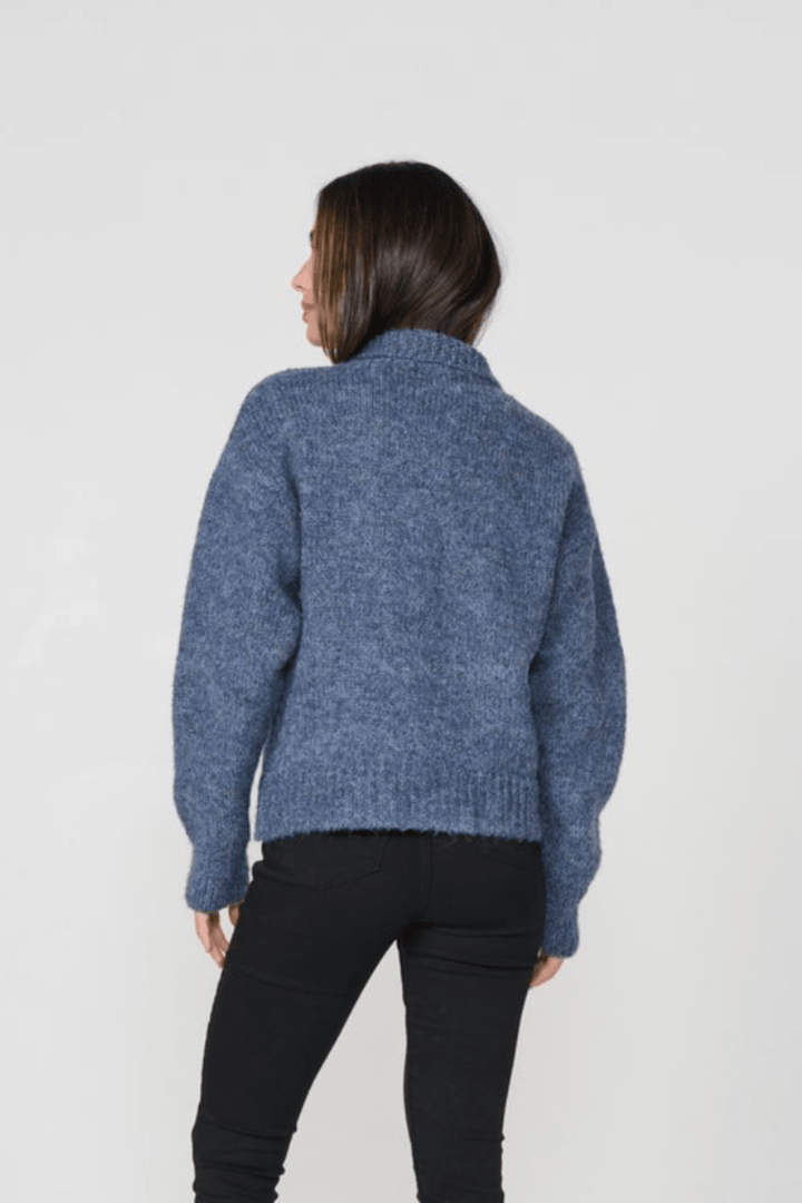 Woollahra Cardigan - Blue - CJ25 - Pizazz BoutiqueCaju