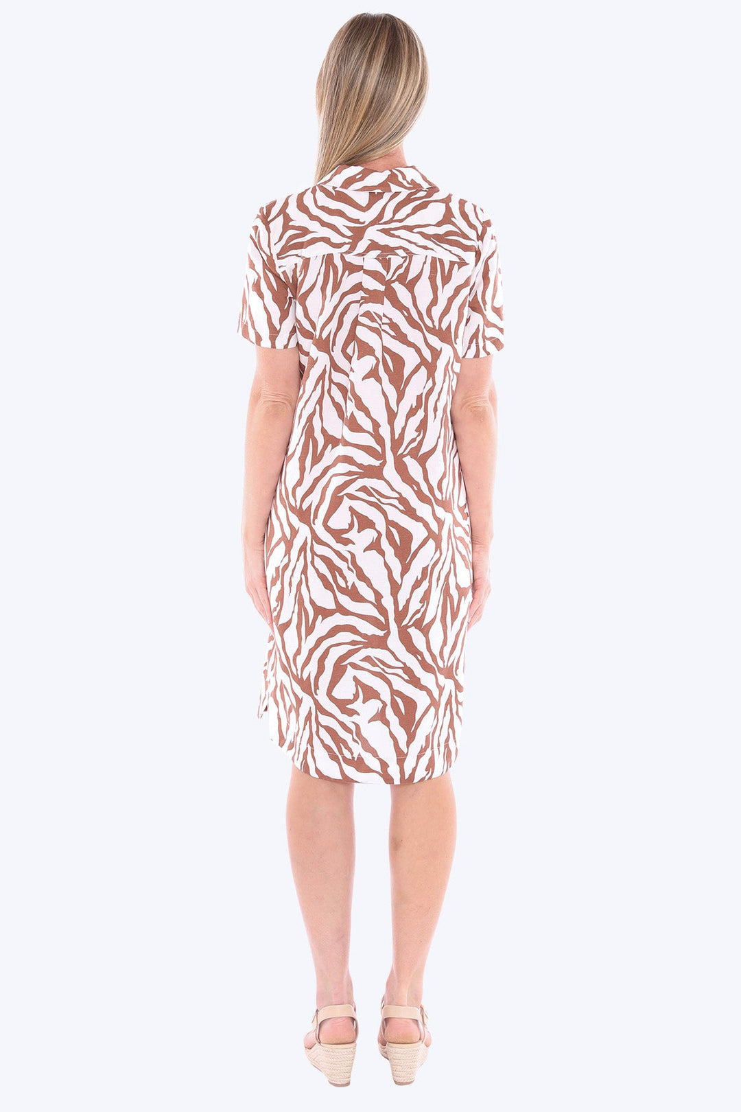 Zebra Mono Dress - Multi - JP14 - Pizazz BoutiqueJUMP