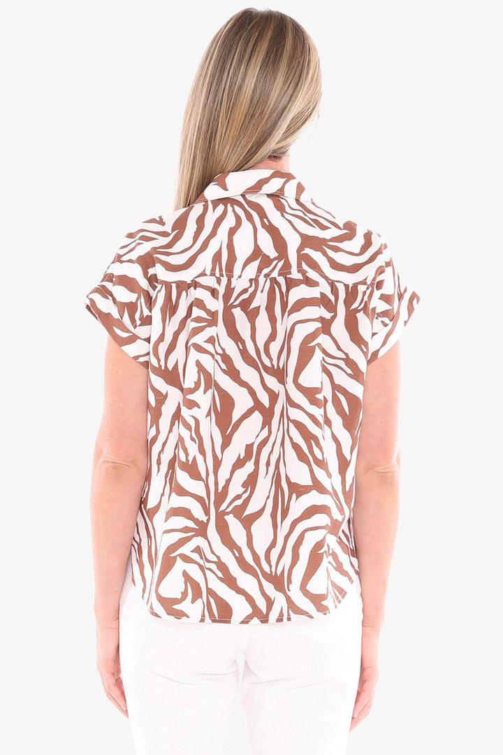 Zebra Mono Shirt - Multi - JP8 - Pizazz BoutiqueJUMP