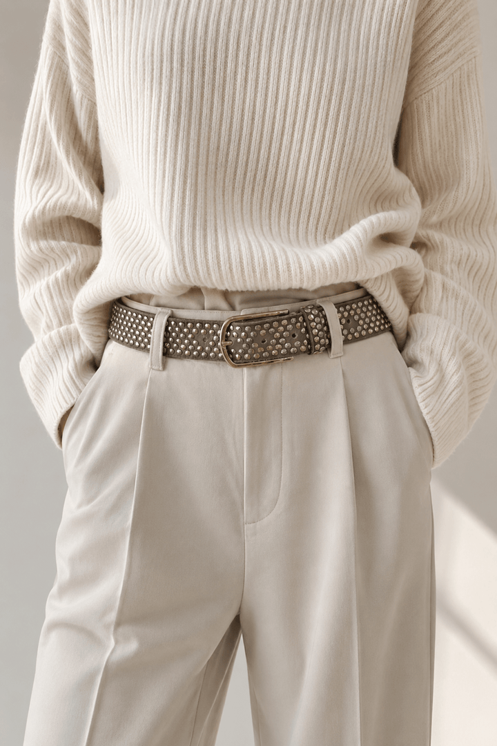 Zoe Belt - Taupe Gold - BB3 - Pizazz BoutiqueB Belt