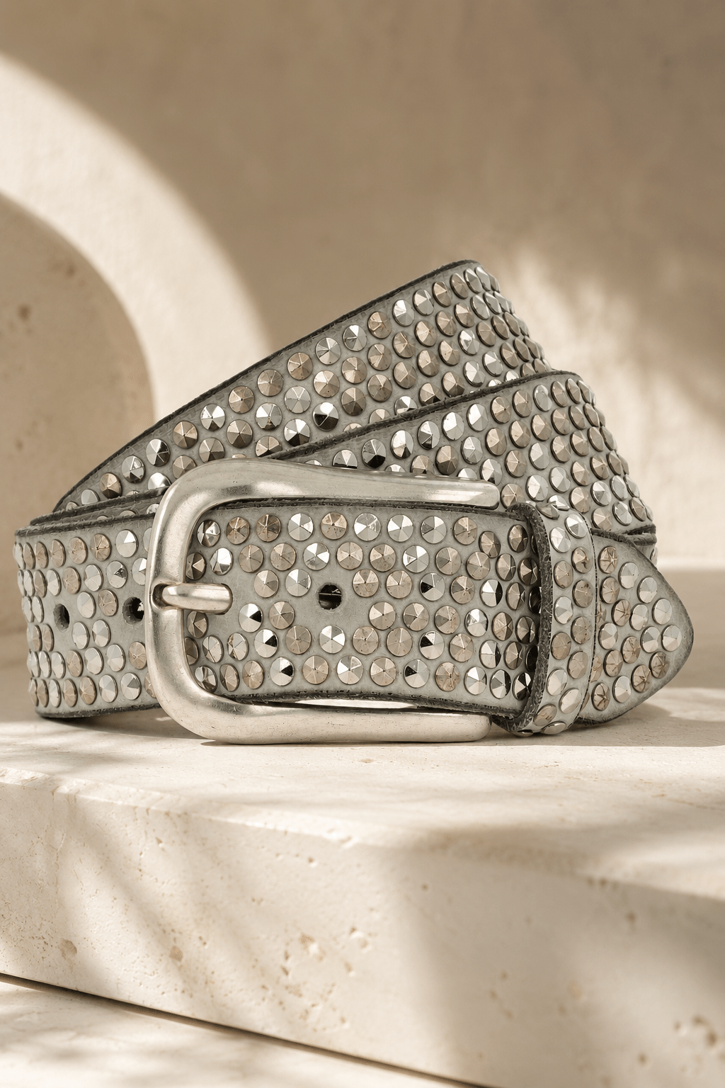 Zoe Hellgrau - Silver - BB4 - Pizazz BoutiqueB Belt