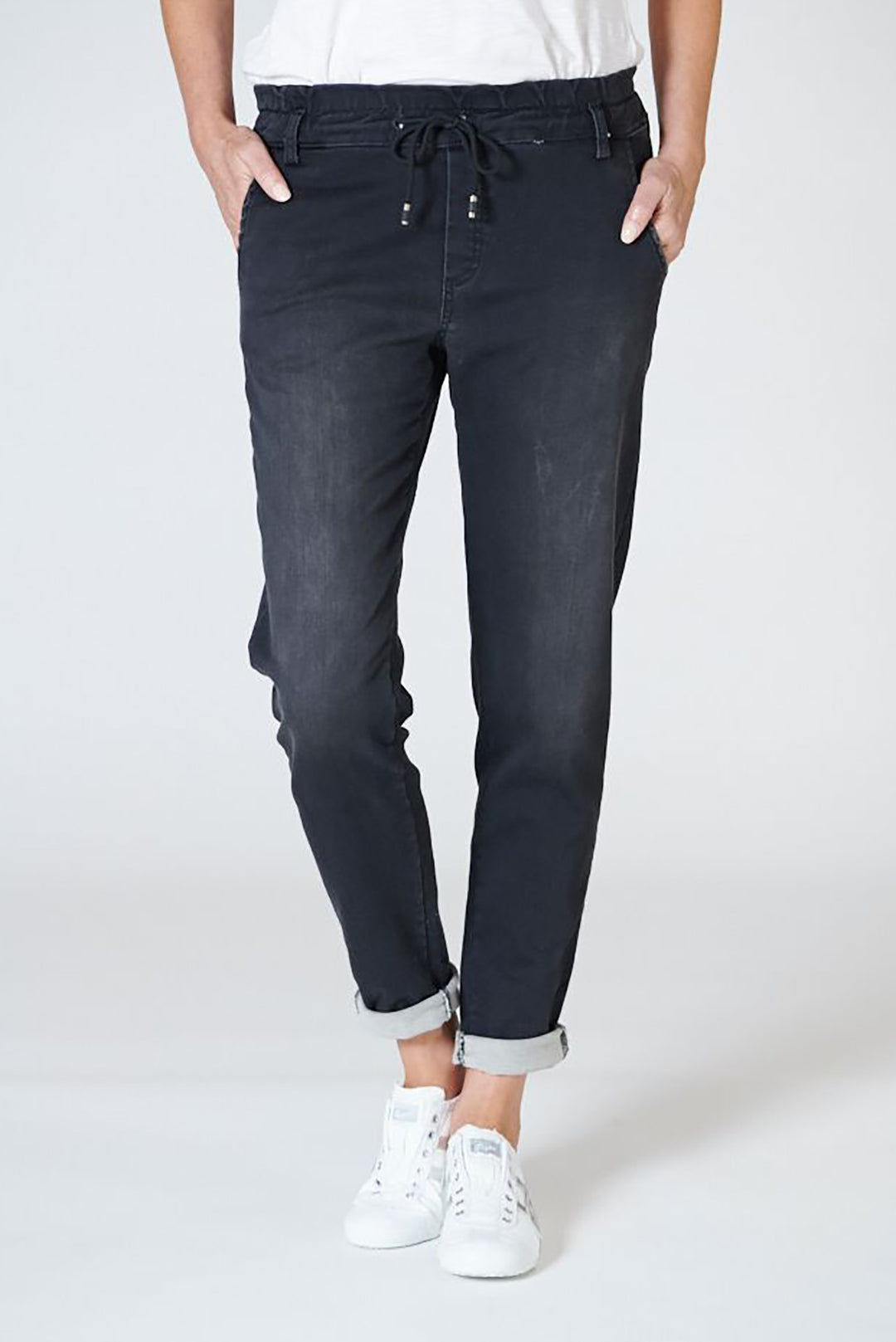 Jagger Stone Washed Pants | Black |  IS13