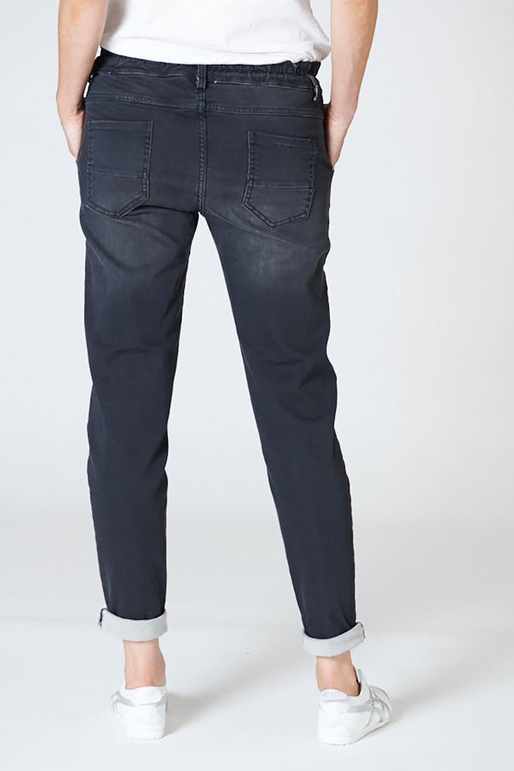 Jagger Stone Washed Pants | Black |  IS13