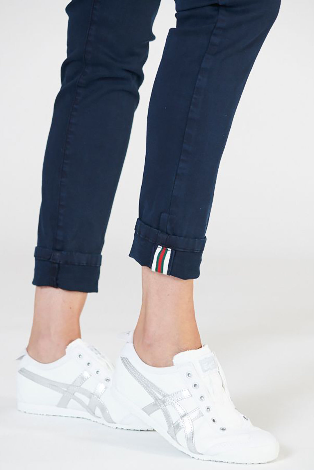 Polo Ankle Detail Jeans - Ink - IS15