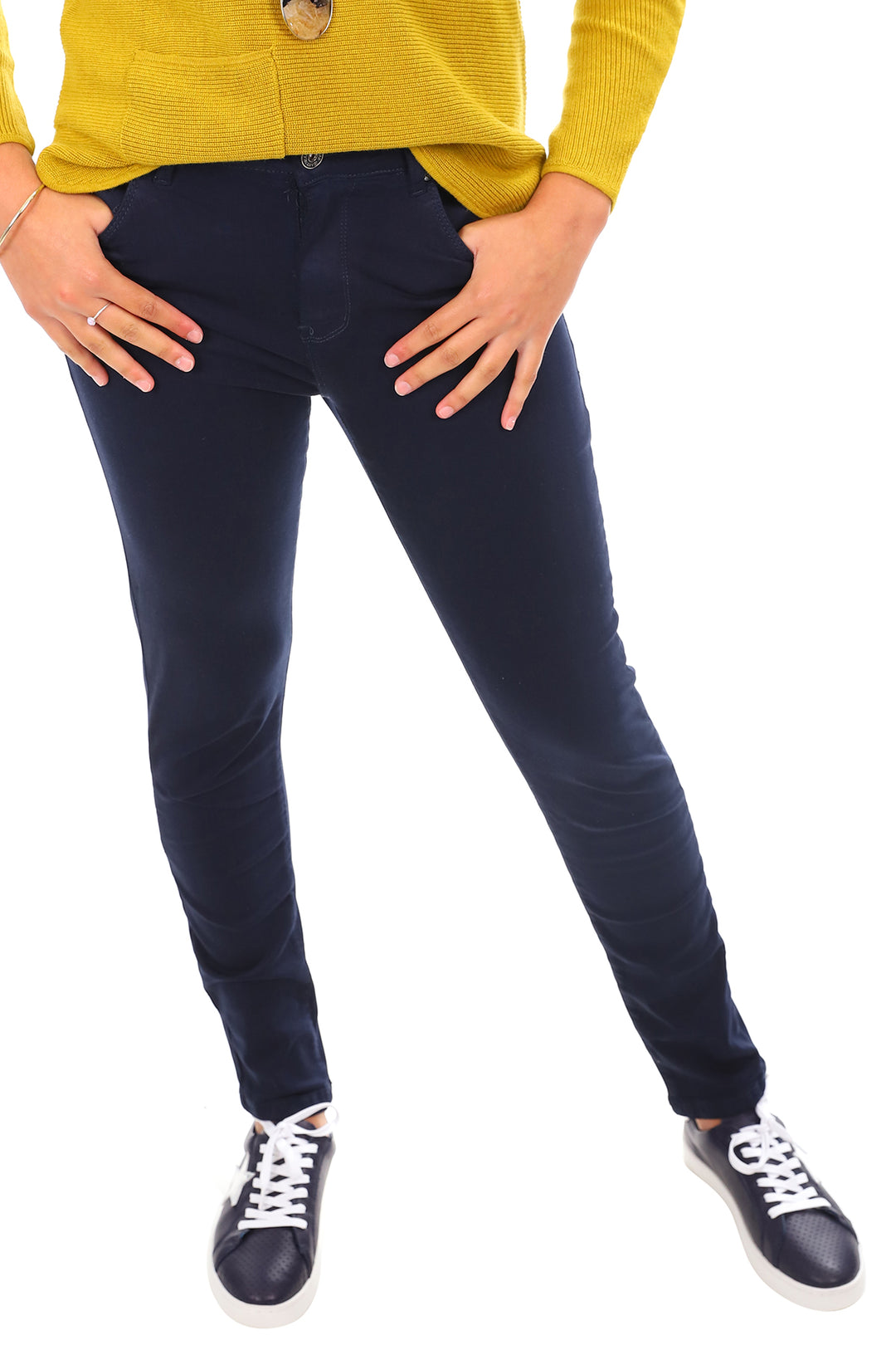 Ana and Lucy high rise jeans in navy, sold and shipped from Pizazz Boutique Nelson Bay women's dresses online Australia