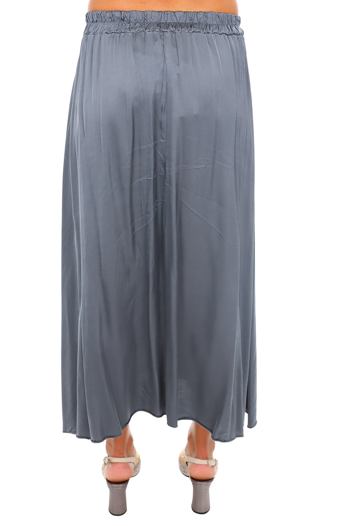 Silk Blend Skirt - Charcoal - CG92