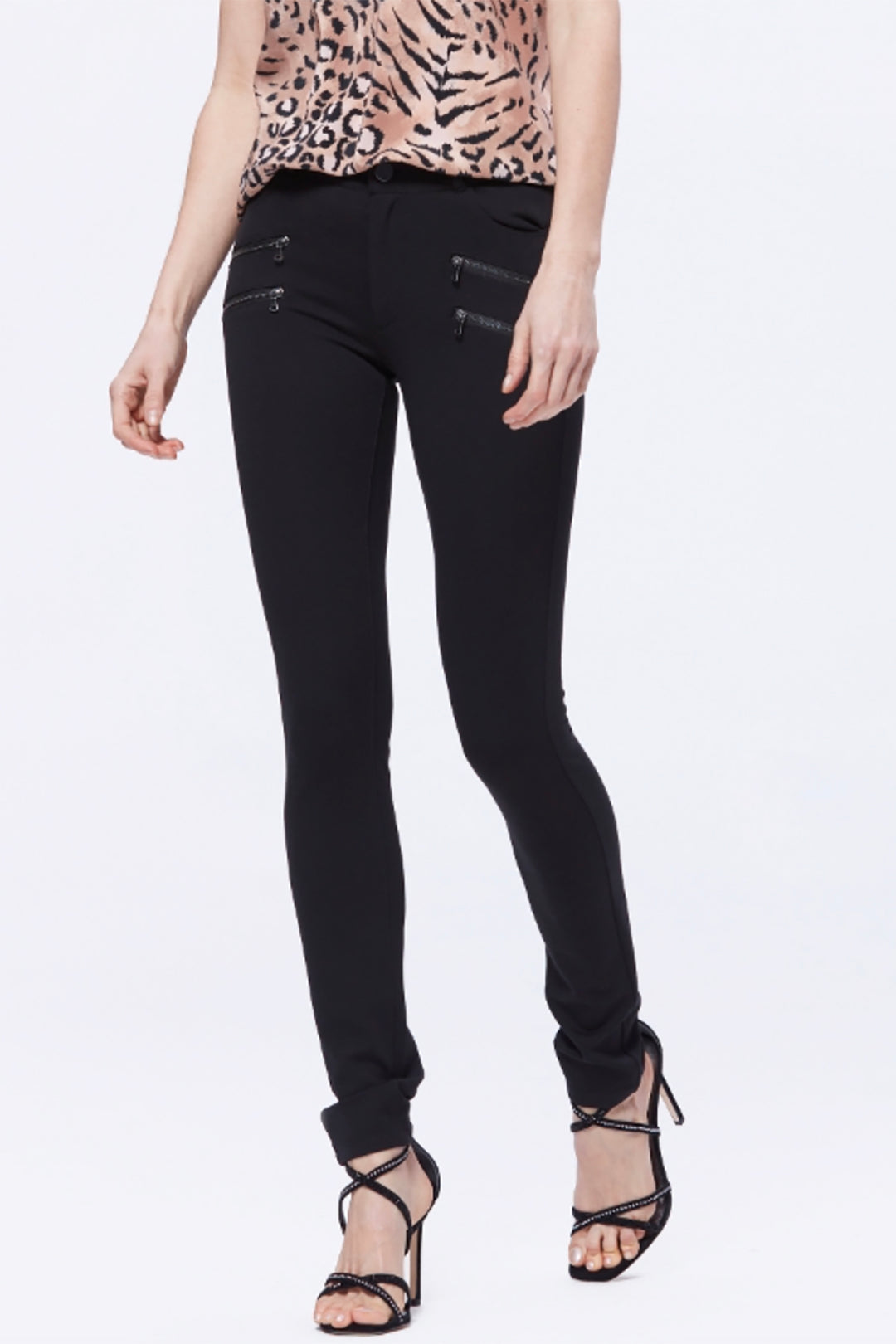 Paige - Edgemont Mid Rise Ultra Skinny Jean - Black - Pizazz Boutique