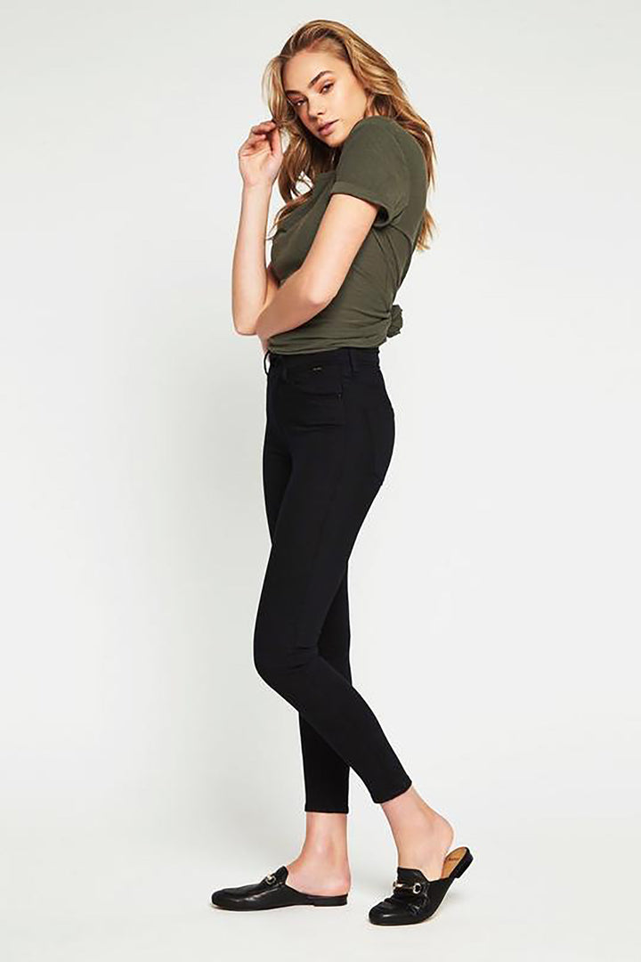 Woman wearing Alissa Ankle double black jeans by Mavi, Sold and shipped from pizazz Nelson Bay, women's dresses online Australia