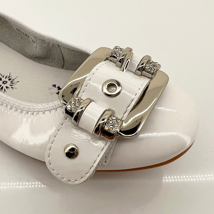 Django And Juliette white flats from Pizazz Boutique Nelson Bay