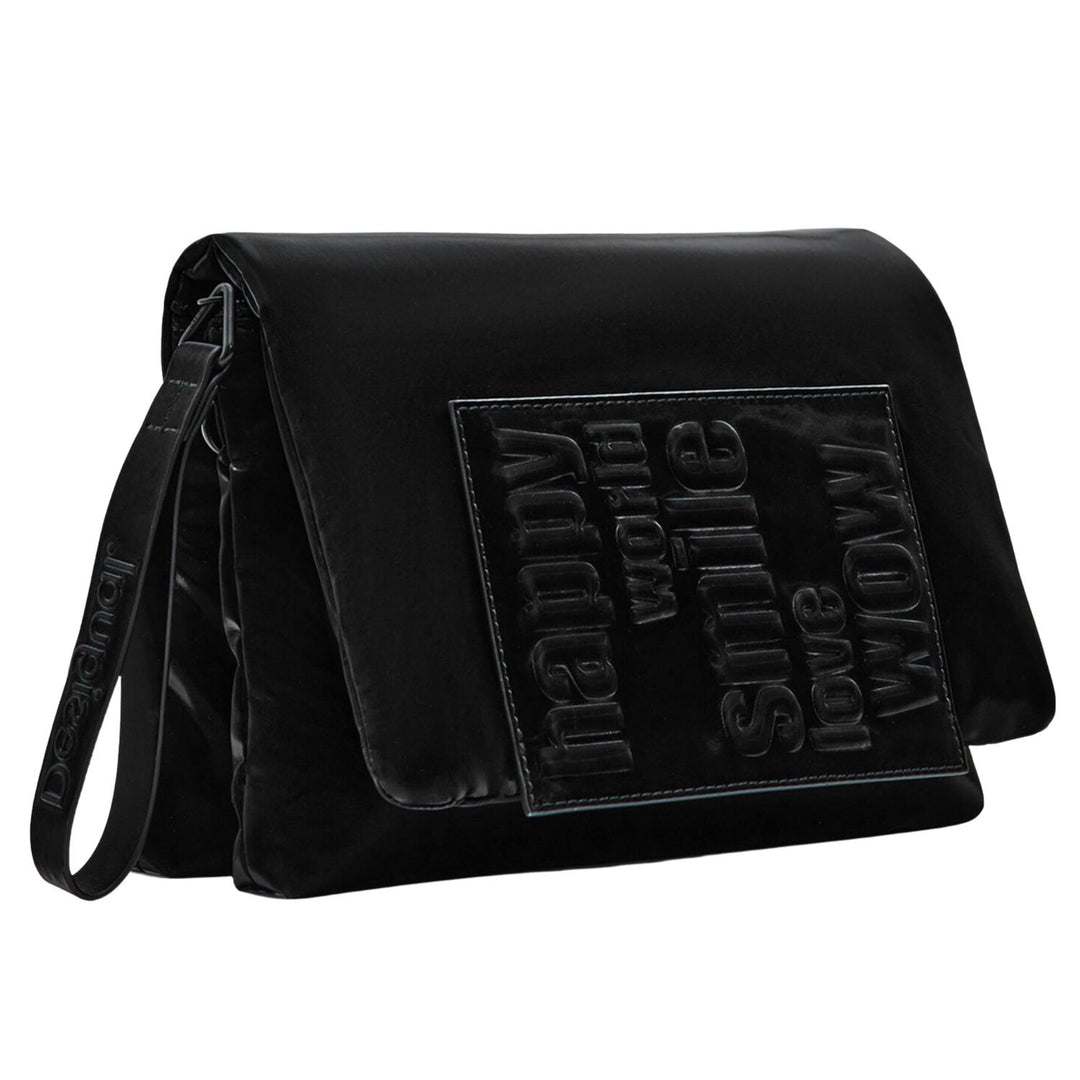 Cross body bag by desidual in black, sold and shipped from Pizazz Boutique Nelson Bay women's dresses online Australia