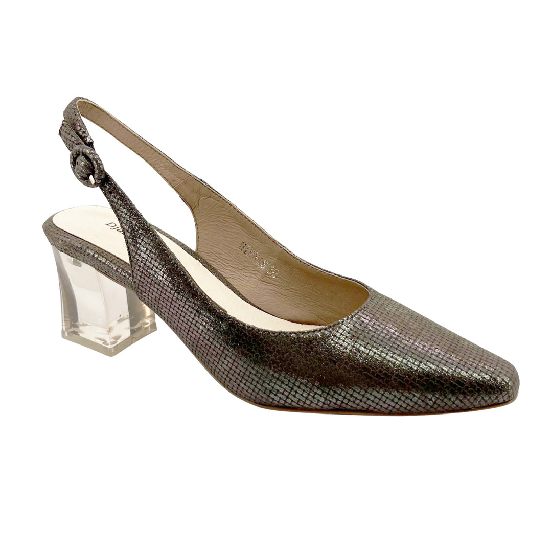 Django And Juliette Pewter Hinnis leather heel from Pizazz Boutique Nelson Bay