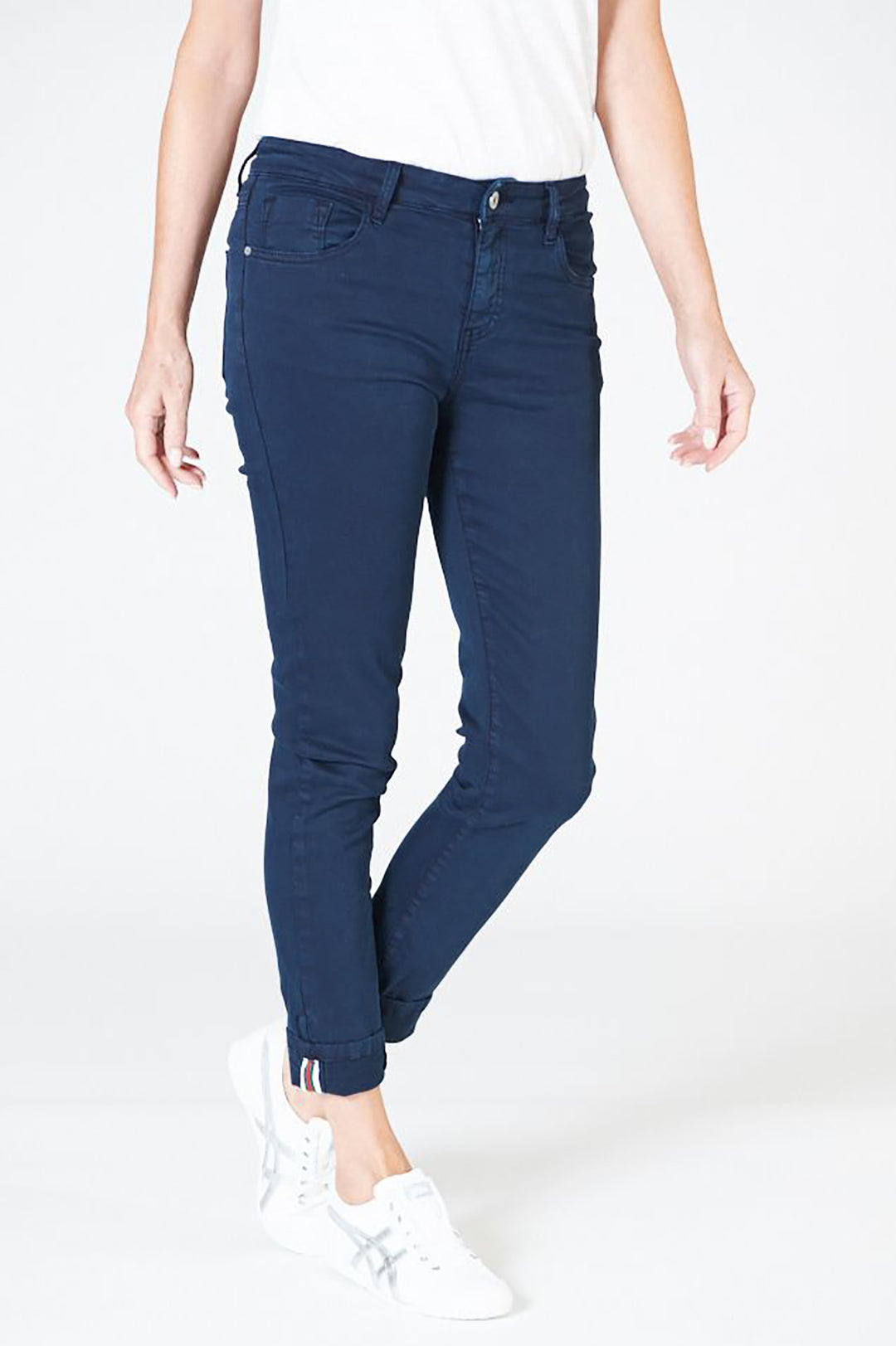 Polo Ankle Detail Jeans | Ink | IS15