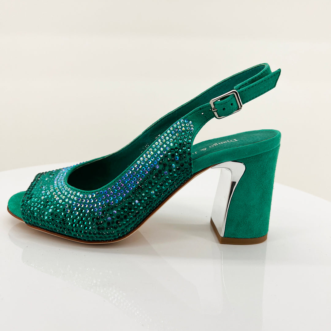 Django And Juliette Kerry heel in emerald from Pizazz Boutique 