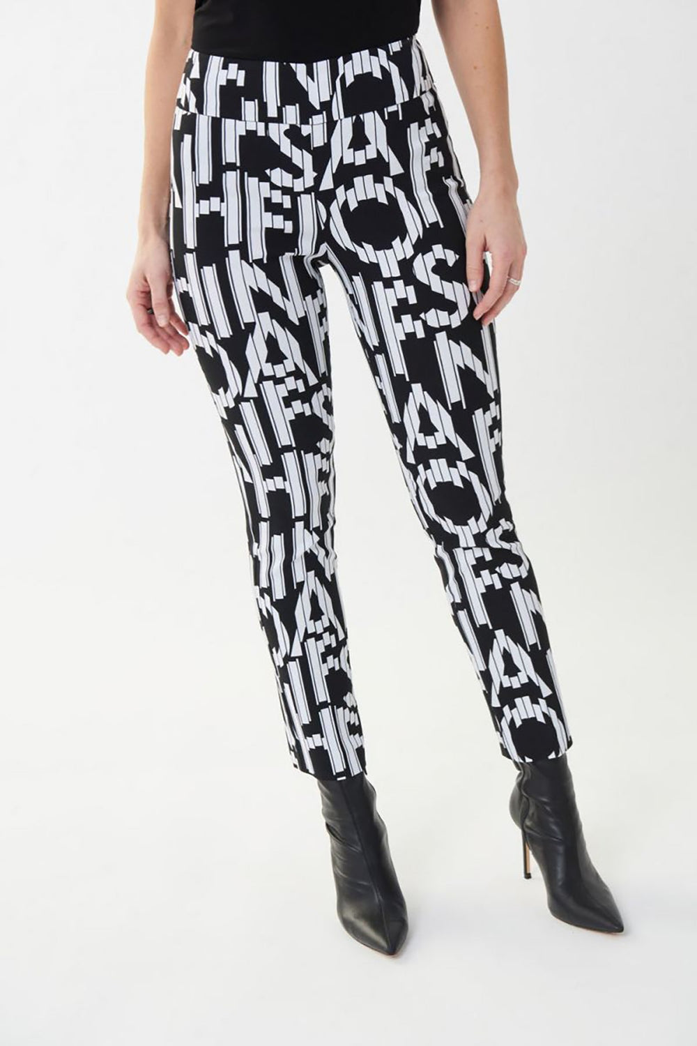 Lettering Print Pant - JR139 - Pizazz BoutiqueJoseph Ribkoff