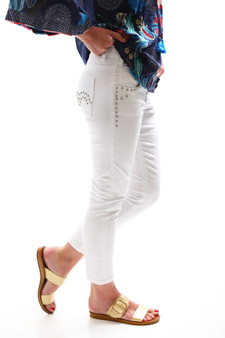 Mayfair Jeans - WHITE - NLJ5 - Pizazz BoutiqueNew London Jeans