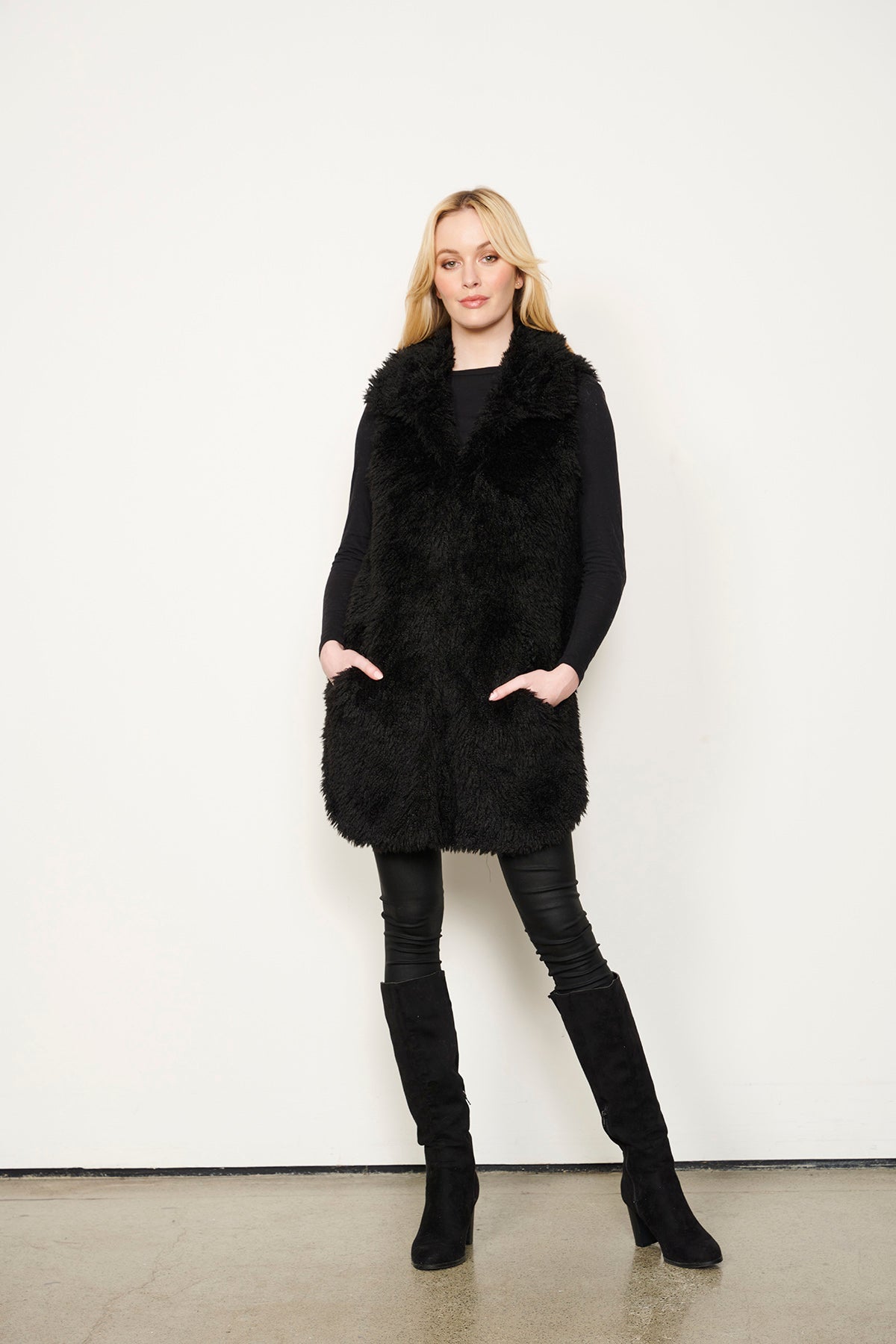 Faux fur hot sale sherpa vest