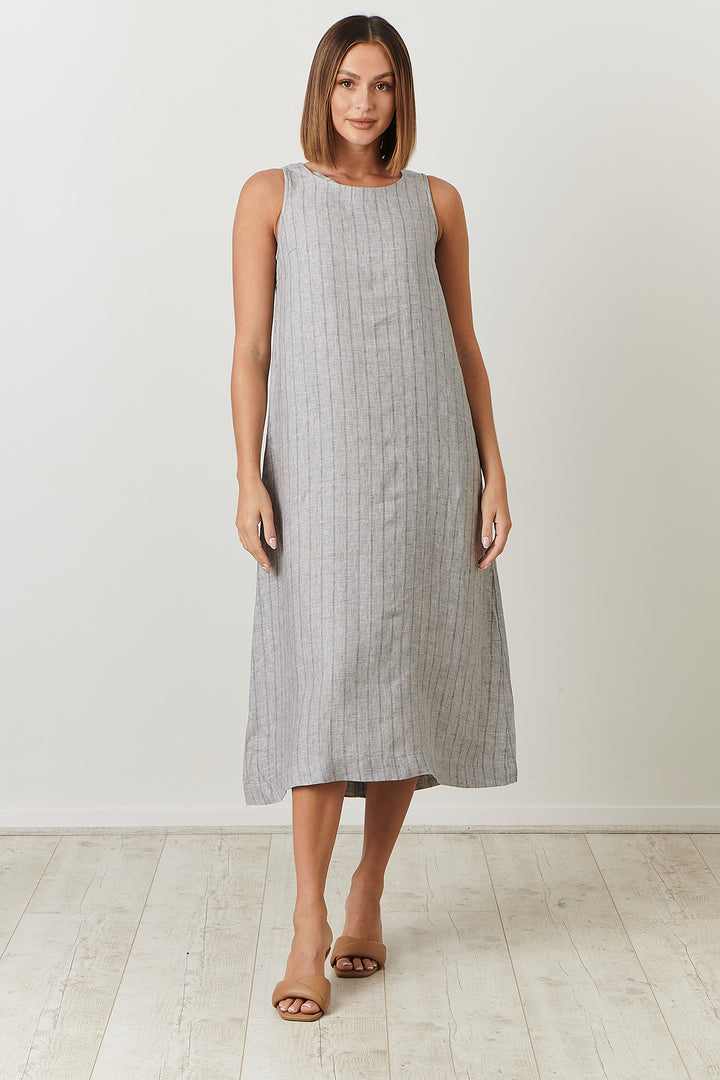 Sleeves Linen Dress - OJ21