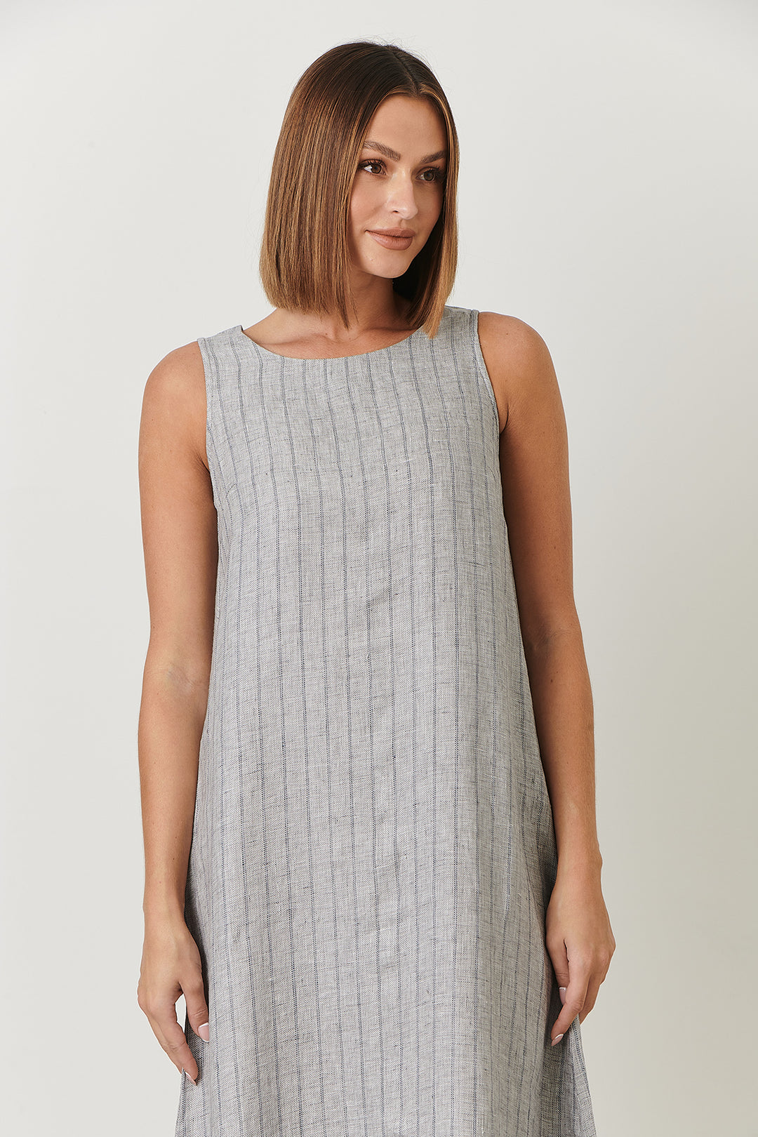 Sleeves Linen Dress - OJ21