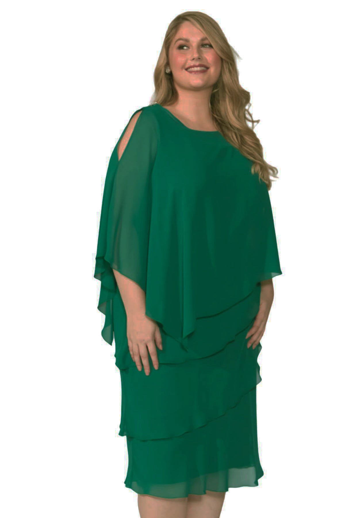 Green clearance chiffon dress