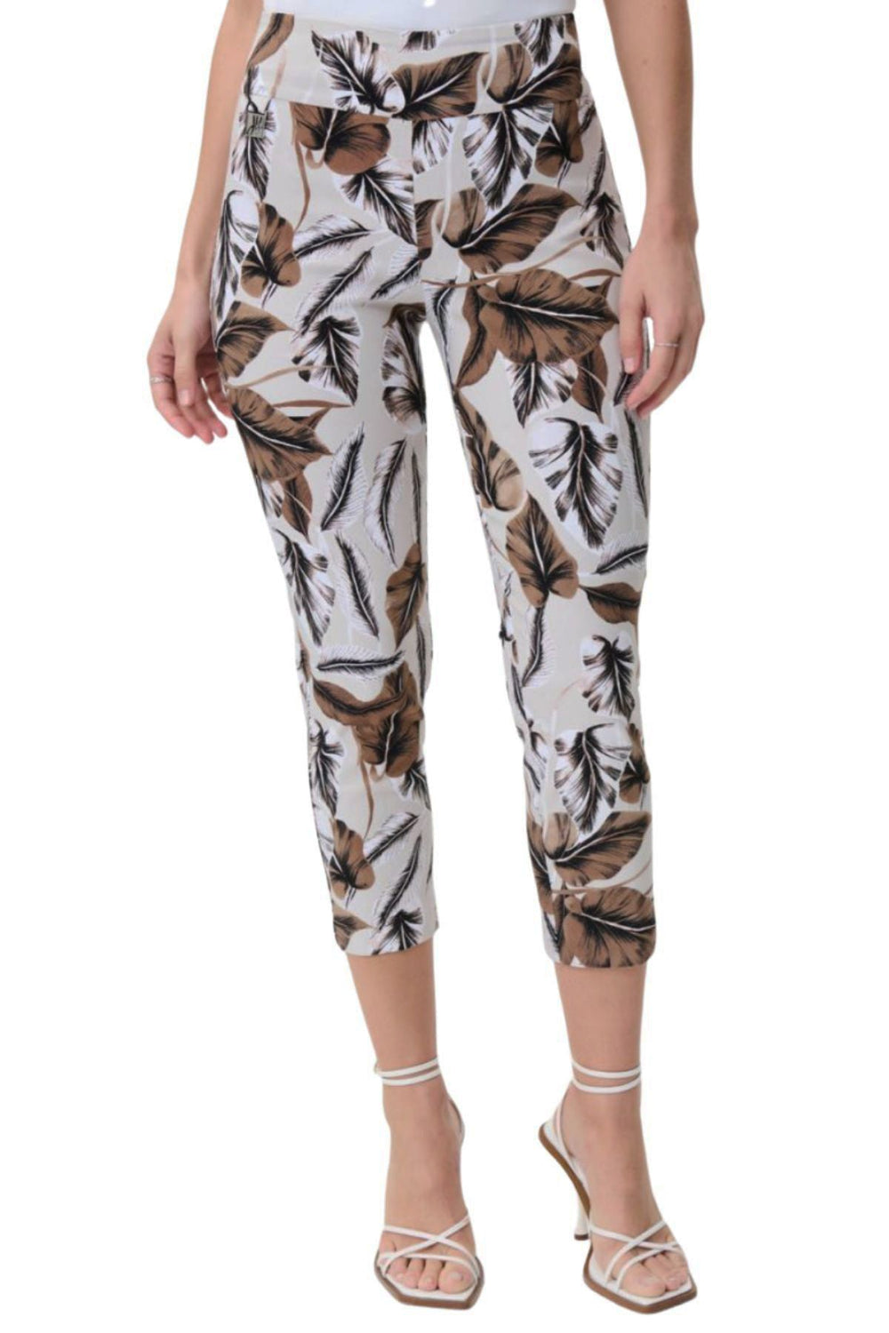 Tropical Print Capri Pant - JR12 - Pizazz BoutiqueJoseph Ribkoff