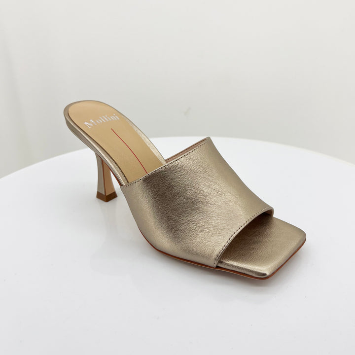 Winten Leather Heel | Champagne MO2