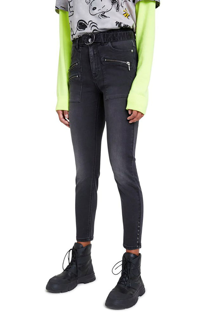 Nikisha Charcoal Skinny Jeans | Wash Black | D13